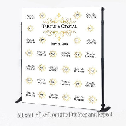 Wedding backdrop, Photo booth step and repeat backdrop, Wedding step and repeat, Step and Repeat, DIY photo booth, Wedding Step and Repeat,