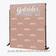 Sweet 16 Rose Gold Custom Step and Repeat Backdrop