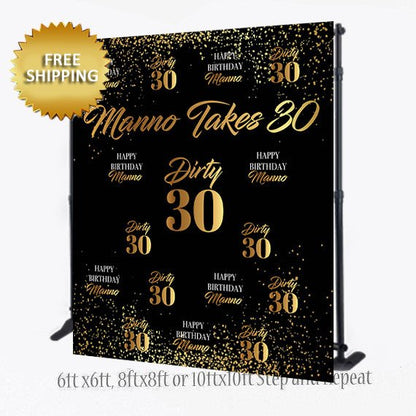 Amosfun Dirty Thirty Banner per festa di compleanno 30 Amosfun Dirty Thirty Banner per festa di compleanno 30