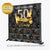 Black and Gold 50th Birthday Party Tufted Step and Repeat Backdrop