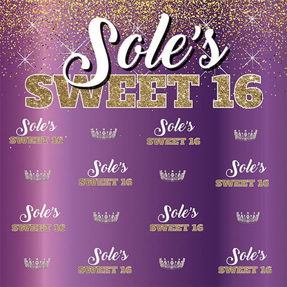 Sweet 16 Backdrop, Royalty backdrop, Step and repeat backdrop, Birthday Backdrop, step and repeat backdrop, Birthday, Photobooth Photo Props