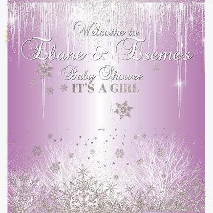 Winter wonderland Backdrop, Wonderland backdrop, Prom backdrop,Holiday backdrop, Princess Backdrop,Baby Shower Backdrop, prom backdrop