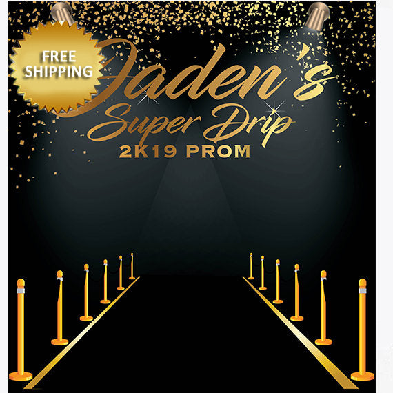 Super Drip Backdrop, Prom Step and Repeat, Red Carpet backdrop, Royalty Step and Repeat, Graduation Backdrop,Black Carpet backdrop, 2K19