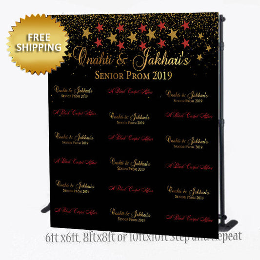 Prom Send off Step and Repeat, Prom Party Step and Repeat, Stars backdrop,  2K19 Prom Step and Repeat,Prom backdrop,  Photo Props,  Wedding