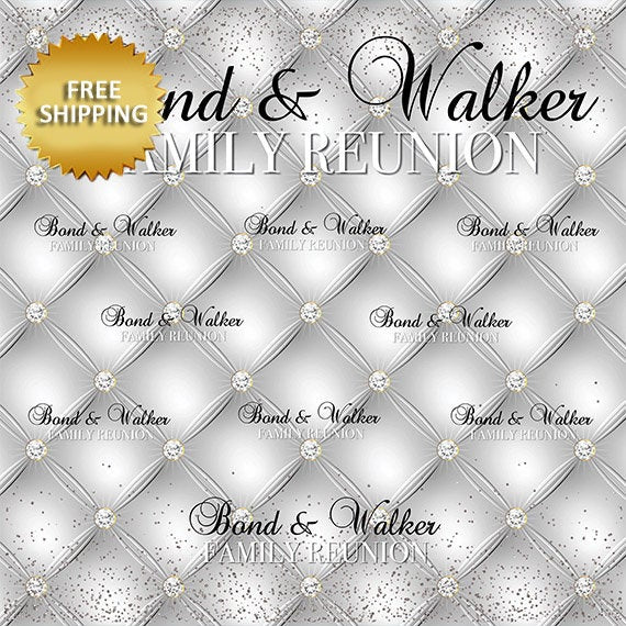 Family Reunion Backdrop, Family Reunion Step and Repeat, Tufted Backdrop , Photo Props, Family Reunion Step, Silver backdrop