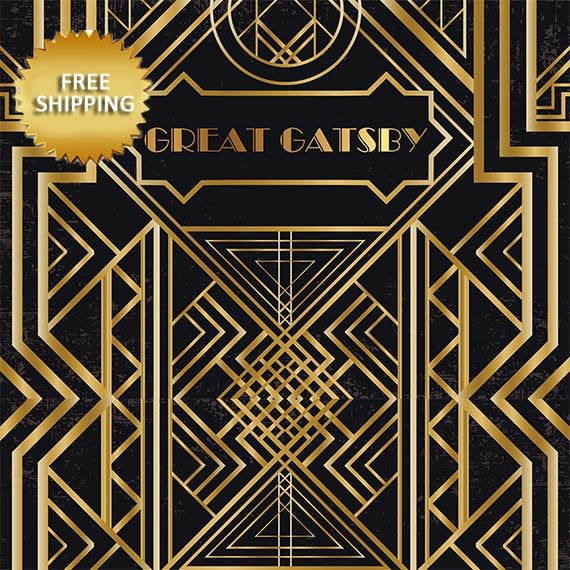 Art Deco Great Gatsby Theme Party Step And Repeat Backdrop – Dream Design  Group