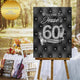 50th Birthday Welcome Guest Book Canvas