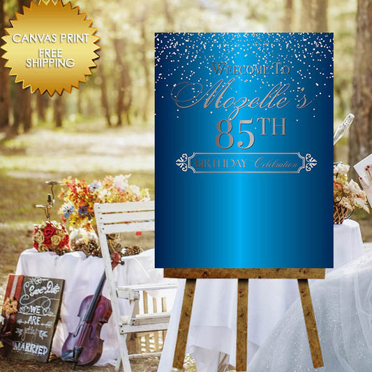 Birthday Guest Book Sign,Welcome Sign, Canvas, canvas poster Sign, elegant Birthday party Canvas guest book sign, 60 and fabulous