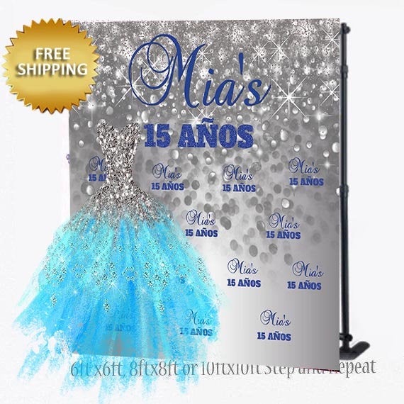 Mis Anos backdrop, Mis Quince, Sweet 16 Step and repeat backdrop Step and repeat backdrop custom, Quincenera backdrop, Sweet 16 Birthday