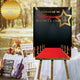 Hollywood red carpet guest book canvas sign