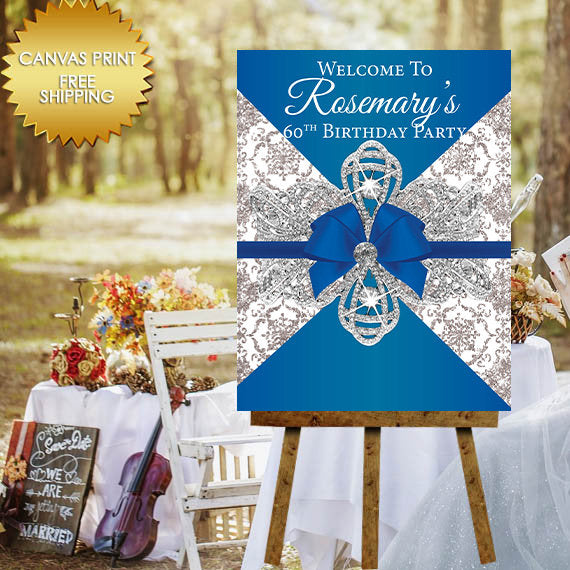 Birthday Guest Book Sign, Elegant Welcome Sign, Canvas, canvas poster Sign, elegant Birthday party Canvas guest book sign, 50 and fabulous