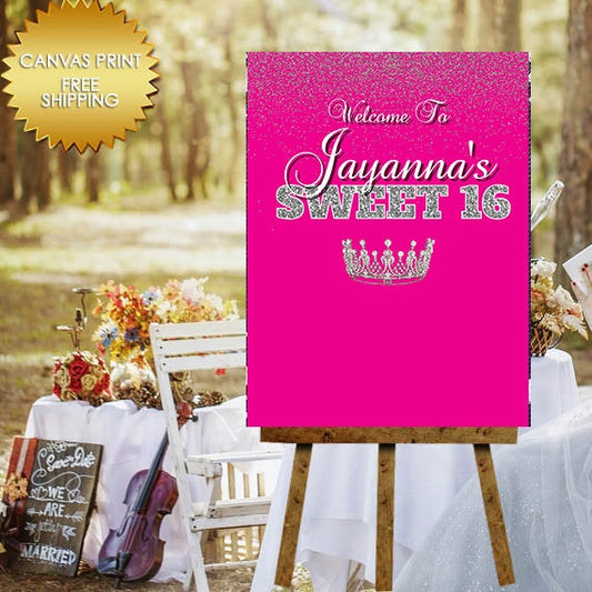 Guest book canvas, Sweet 16 canvas board, Poster Board, Bridal Shower Canvas, 40th Birthday canvas, Canvas Print  Sign, 50th Birthday guest