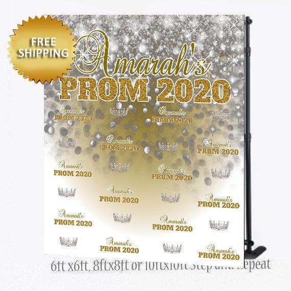 Custom prom step and repeat backdrop – Dream Design Group