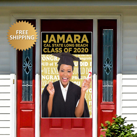 Grad Door Banner, Class of 2020 Door Banner,Class of 2020 Grad Door Banner,Grad Photo Yard Banner,Grad Yard Sign,Graduation Door banner