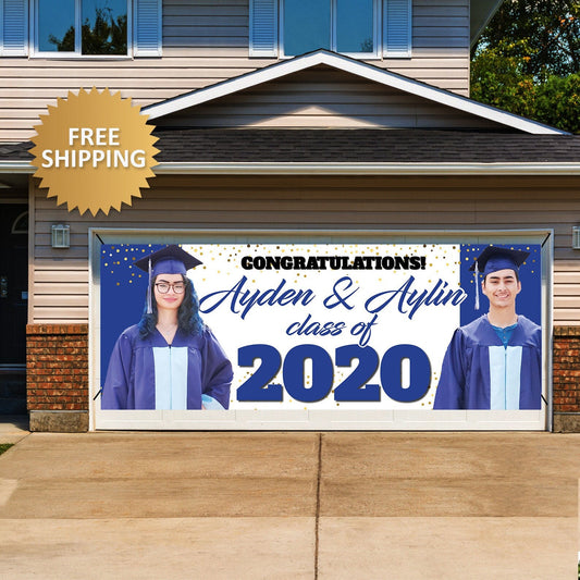 Photo Banner, Grad Photo Banner, Class of 2020 Banner, Congrats Grad Party Banners, Graduation Garage Banner, Drive by Graduation banner