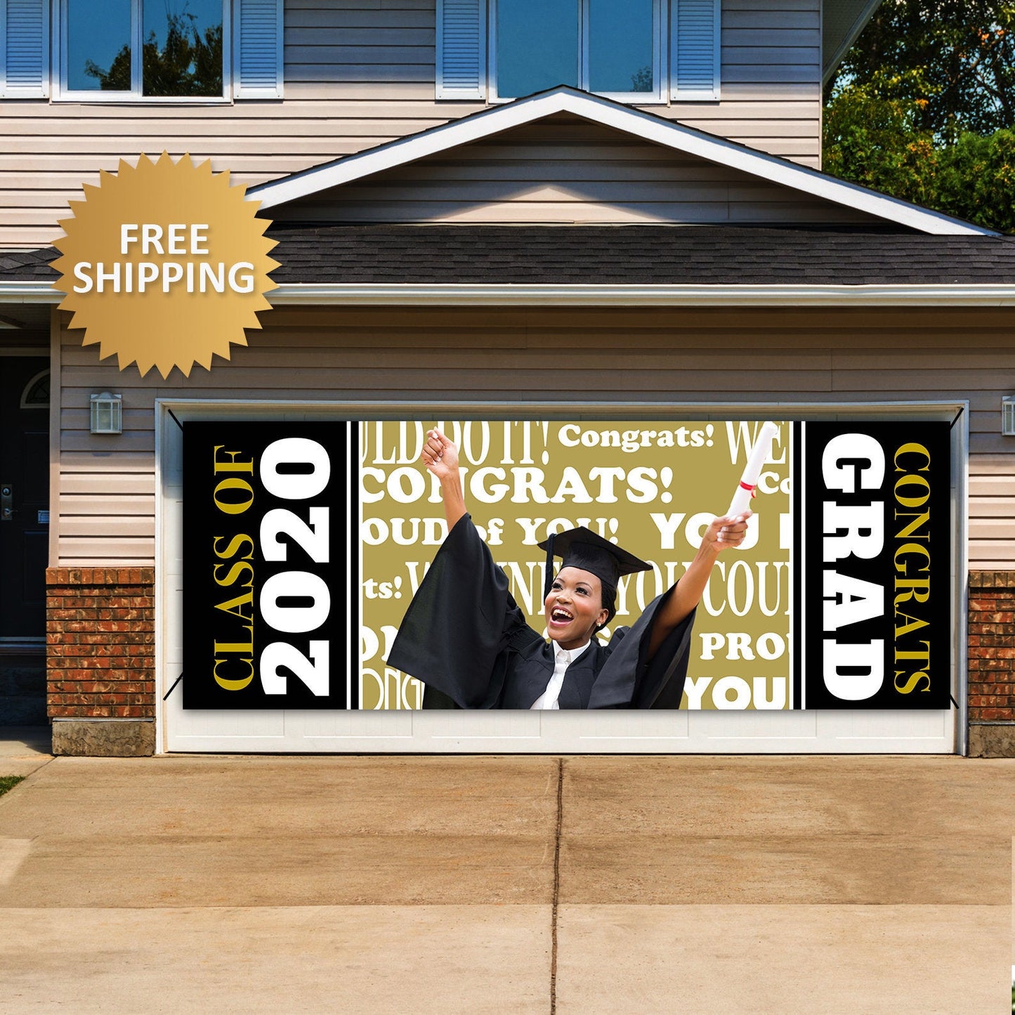 Drive by graduation Sign, Class of 2020 Banner, Graduation Custom Photo Banner, Drive by Grad Banner, Congrats Grad Party Banners