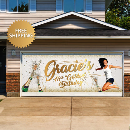 Birthday Banner, Birthday Photo Banner, Birthday Garage Banner, Drive by Birthday Party Banner, Birthday Drive by Banner,sassy and sanitized