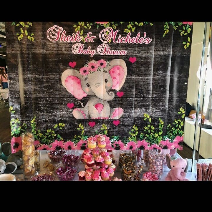 Elephant baby Shower backdrop, Elephant Step and Repeat, Elephant Backdrop, baby shower backdrop, Rusticbackdrop,Baby blue backdrop,