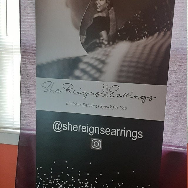 Pop up shop banner, Pop up retractable banner, Custom Roll Up Banner Stand, Trade show banner,  Retractable banner, gold black pop up banner