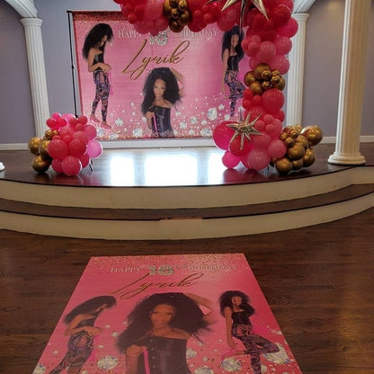 Masquerade Floor Decal sticker, Removable sticker, Removable vinyl sticker, Floor Sticker,Birthday step and Repeat, Photo backdrop