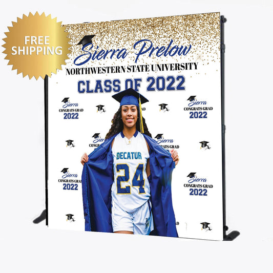 Photo backdrop, Class of 2022, Class of Graduation backdrop, Sports backdrop, Graduation step repeat, Photo step and repeat, Prom Backdrop