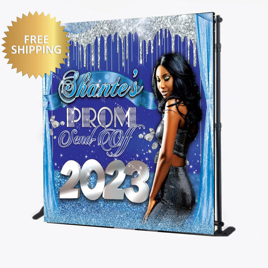 Prom Backdrop, Prom Step and repeat, 2023 Prom backdrop, Prom Banner, Photo backdrop, Photo step repeat, Prom decal,2023 Prom step repeat