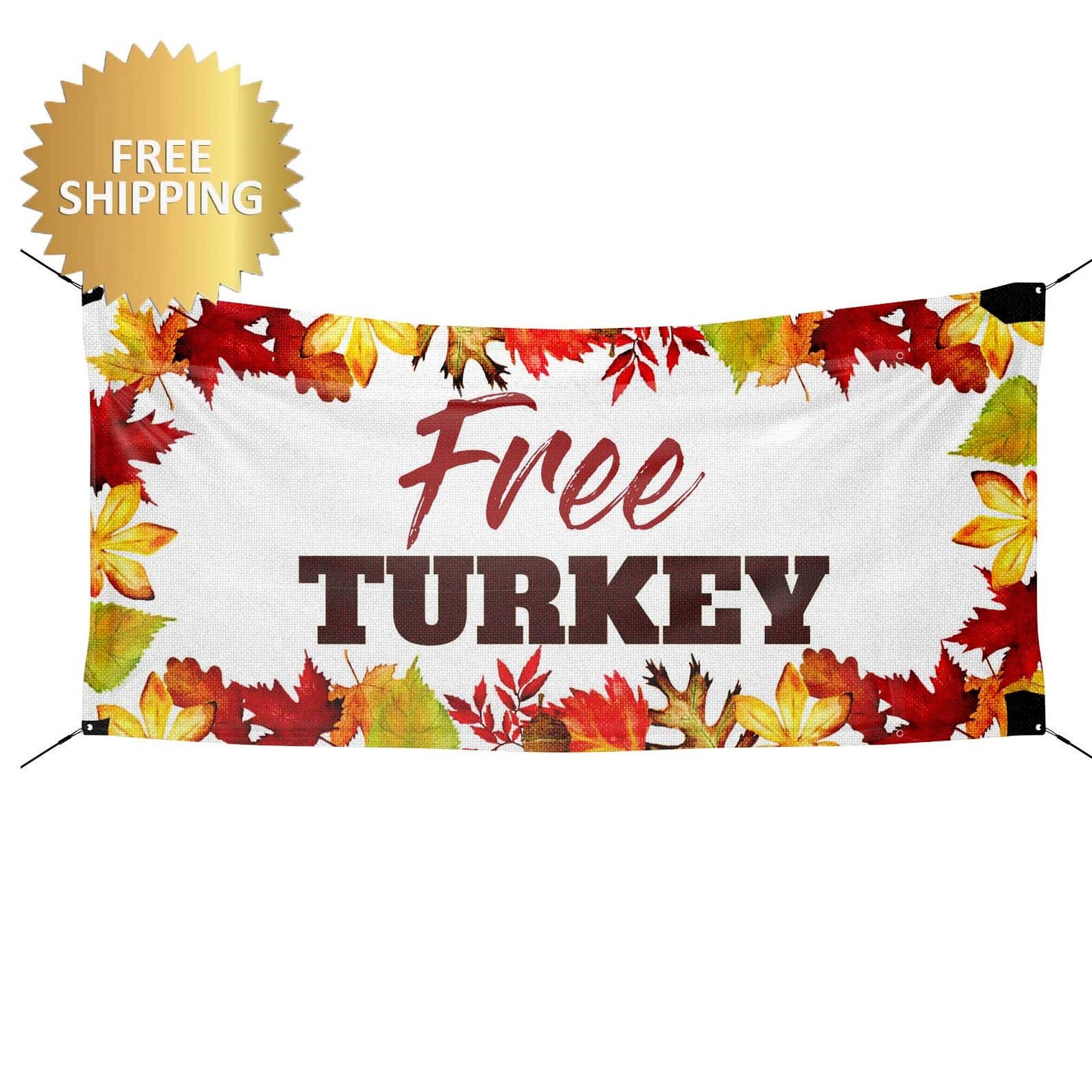 Free Turkey banner, Harvest Festival Banner, Free Turkey, Thanksgiving banner, Thanksgiving Backdrop, Custom Banner, Printed Custom Banner
