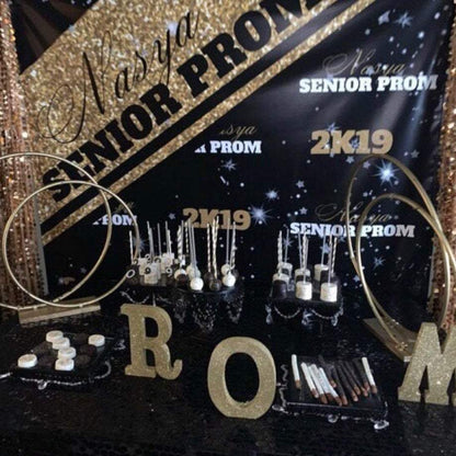 Prom Step and Repeat backdrop, Prom 2020 Backdrop, Sweet 16 Birthday, King Prom Step and Repeat Backdrop, Red and Gold Backdrop