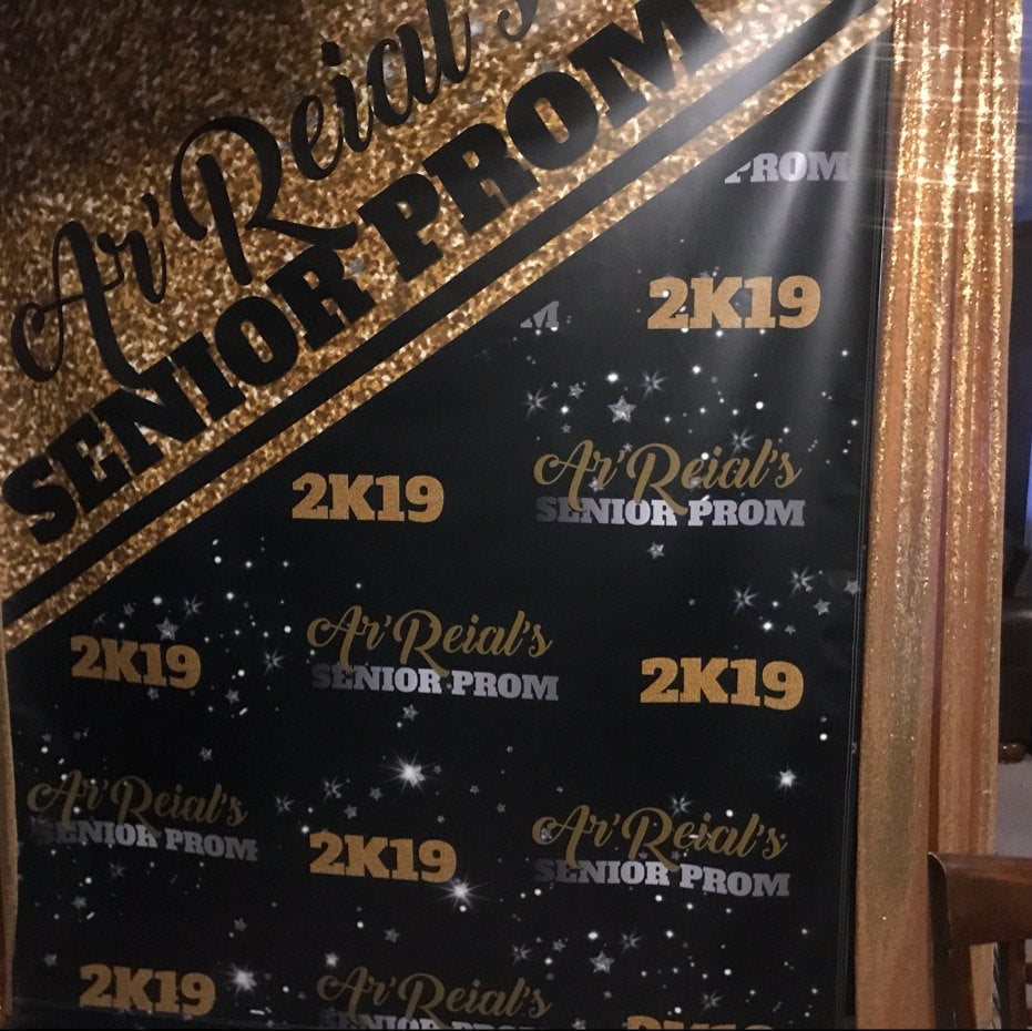2020 Prom Custom step and repeat backdrop